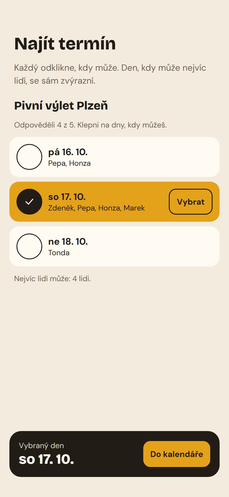 Hledání termínu